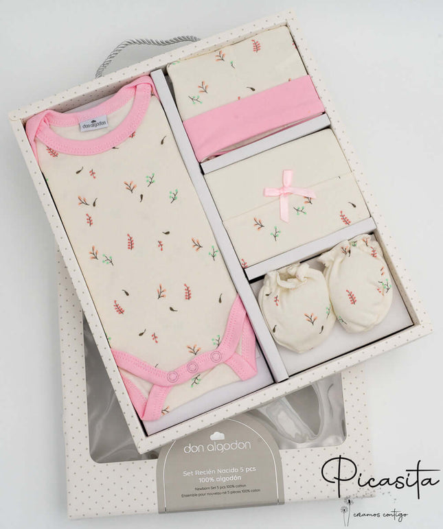 Conjunto Primera Puesta Don Algodon (5 piezas)