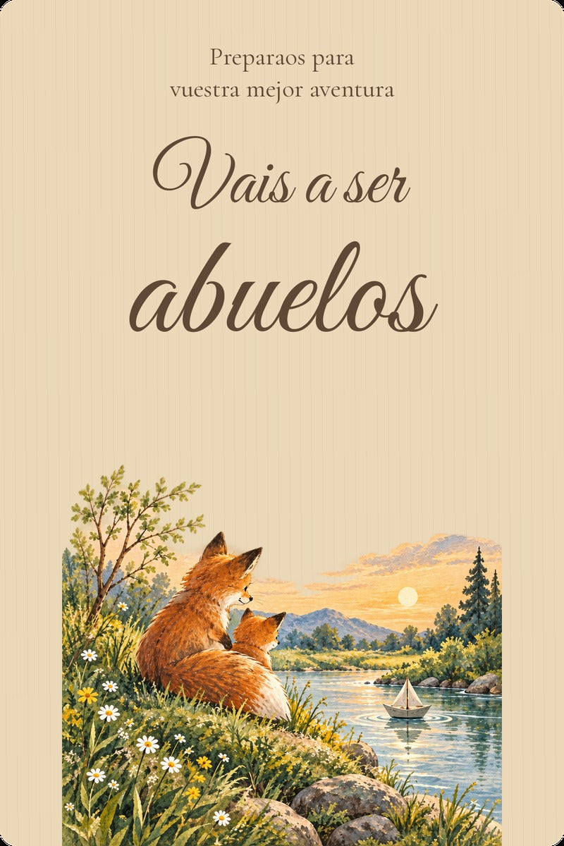 Vista previa simulada: Aventura en Contrachapado, 10 × 15 cm, sin ecografía.