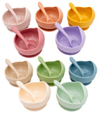 Ciotole in silicone con cucchiaio in vari colori