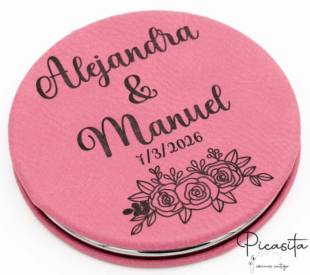 Espejos Personalizados Acero y Cuero PU