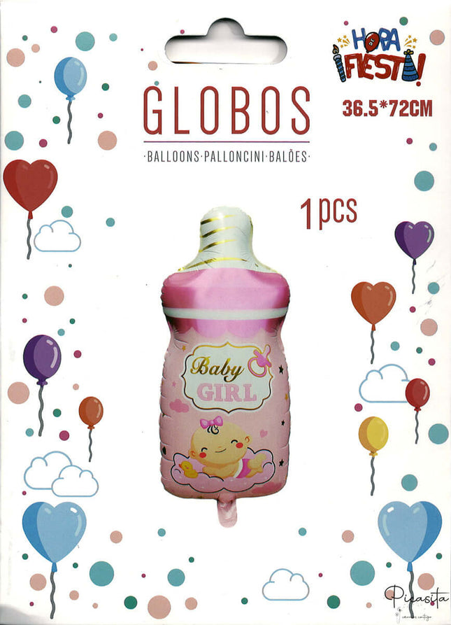 Globos BabyShower Biberon Niña Baby Girl