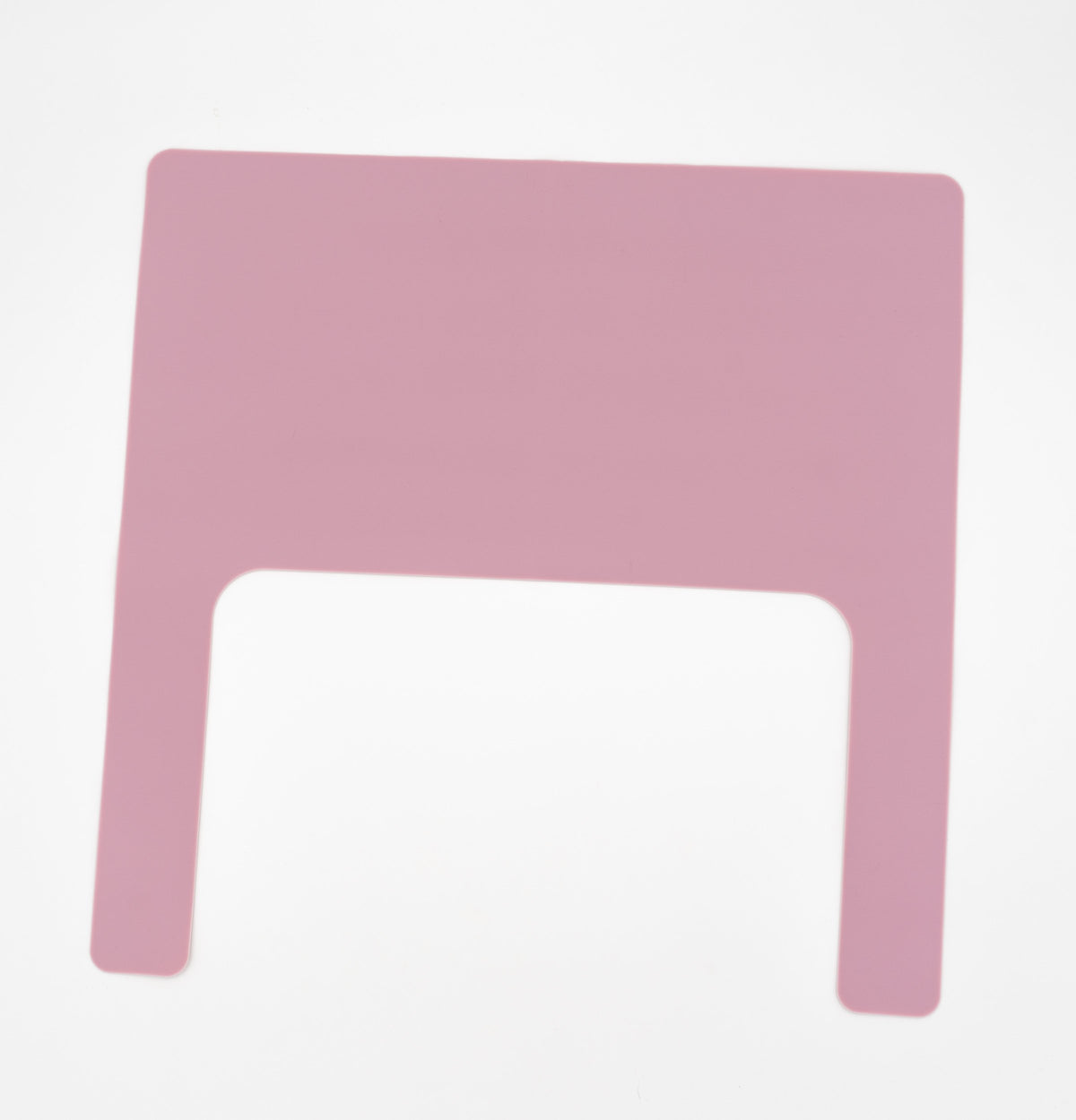 Tovaglietta in silicone rosa scuro con apertura centrale a U