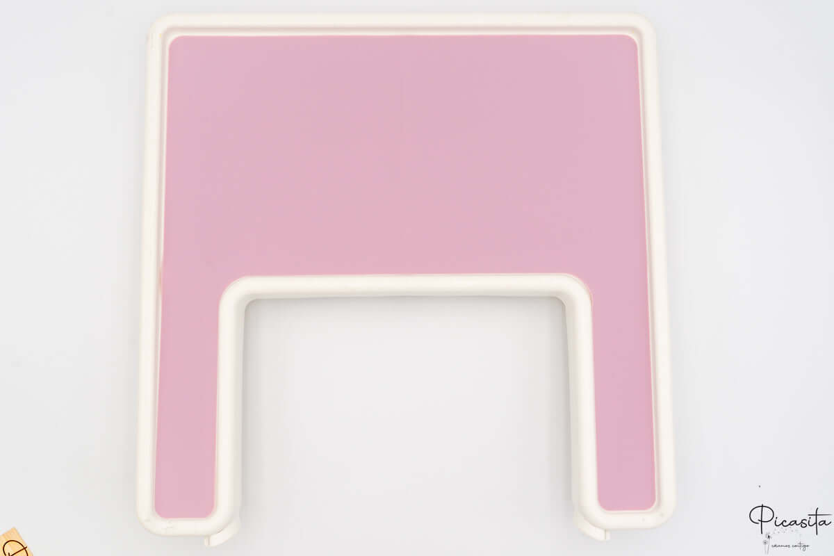 Mantel de Silicona Personalizado para Trona IKEA Antilop Rosa