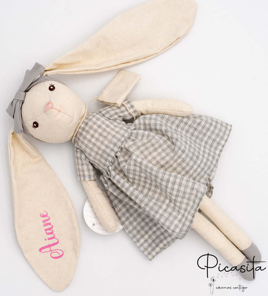 Muñeca de Trapo Conejita Gris