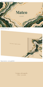 Rappresentazione digitale: Scatola per orologio personalizzata per lo sposo — Ónix y jade. Scatola in legno di 24 × 16 cm; orologio non incluso.