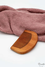 Peine de Madera Personalizado Caoba sin mango