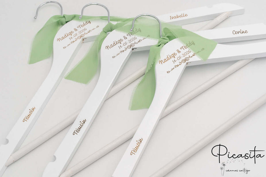 Percha para Testigos de Boda | Regalo para Testigos de Boda