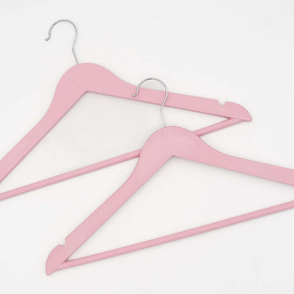 Percha Personalizada Adulto de Plástico Color Rosa