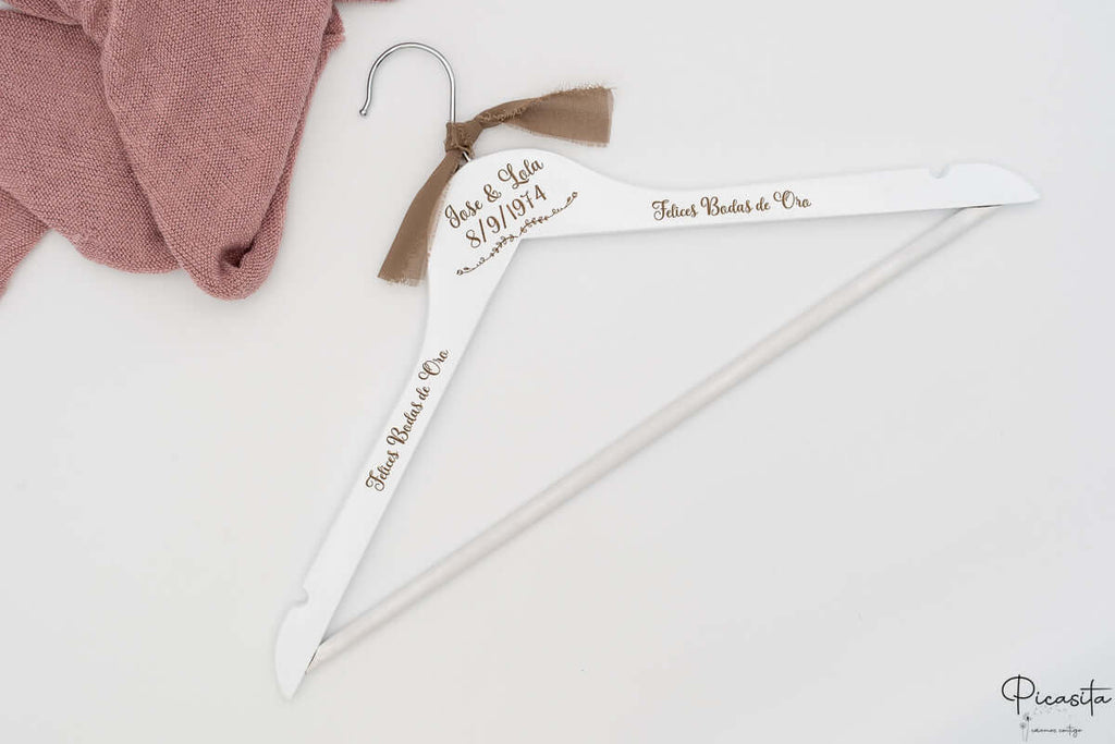 Percha Personalizada para Novios