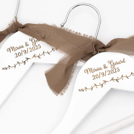 Percha Personalizada para Novios