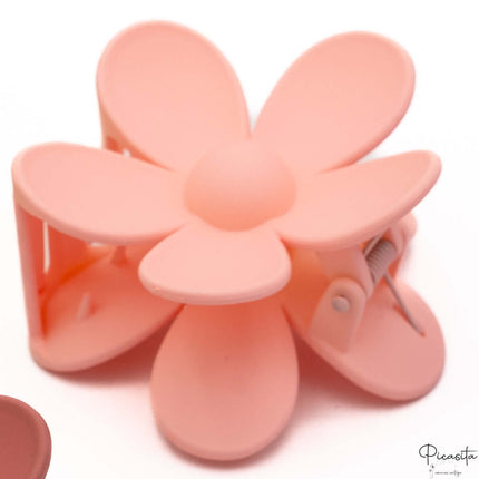 Pinza de Pelo Personalizable Flor Rosa Claro