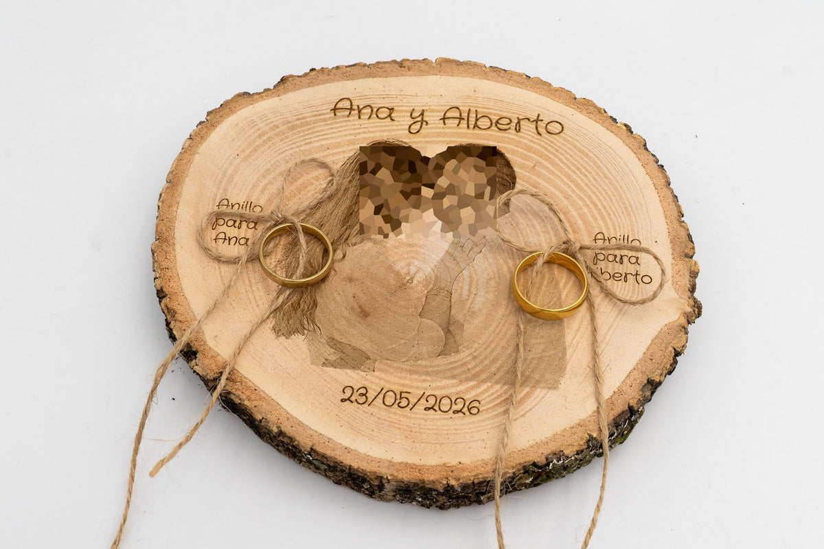Porta Fedi in Legno Naturale Personalizzato