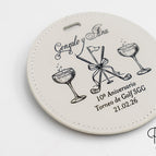 T-shirt rotonde 5 (95mm) / Bianco - Nero