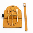 T-shirt rettangolari 3 (125 x 80mm) / Bambù - Nero