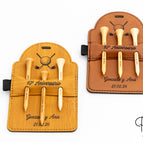 T-shirt rettangolari 3 (125 x 80mm) / Cuoio - Nero