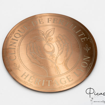 Posavasos de Acero Grabados