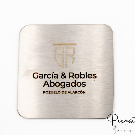 Posavasos de Acero Grabados
