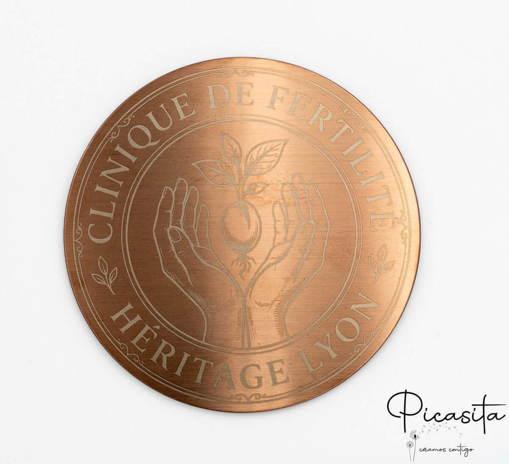 Posavasos de Acero Grabados