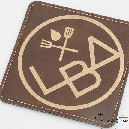 Posavasos de Cuero Sintético