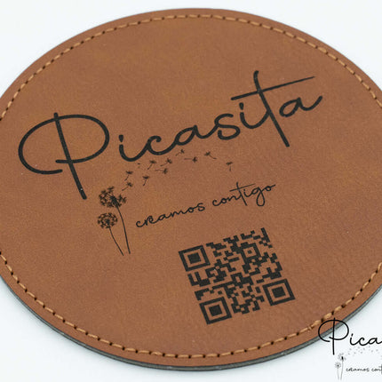 Posavasos de Cuero Sintético