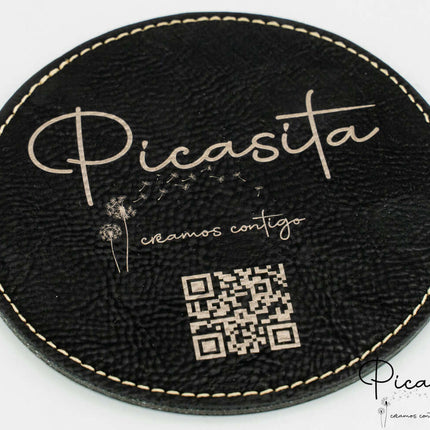 Posavasos de Cuero Sintético