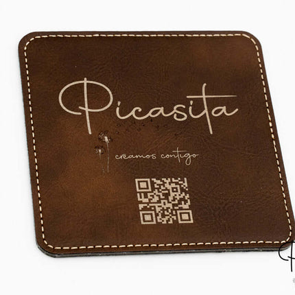 Posavasos de Cuero Sintético