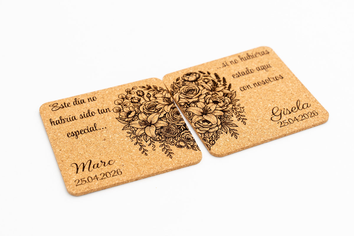 Posavasos Para Invitados de Boda