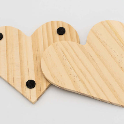 Posavasos de Madera Personalizado Corazon