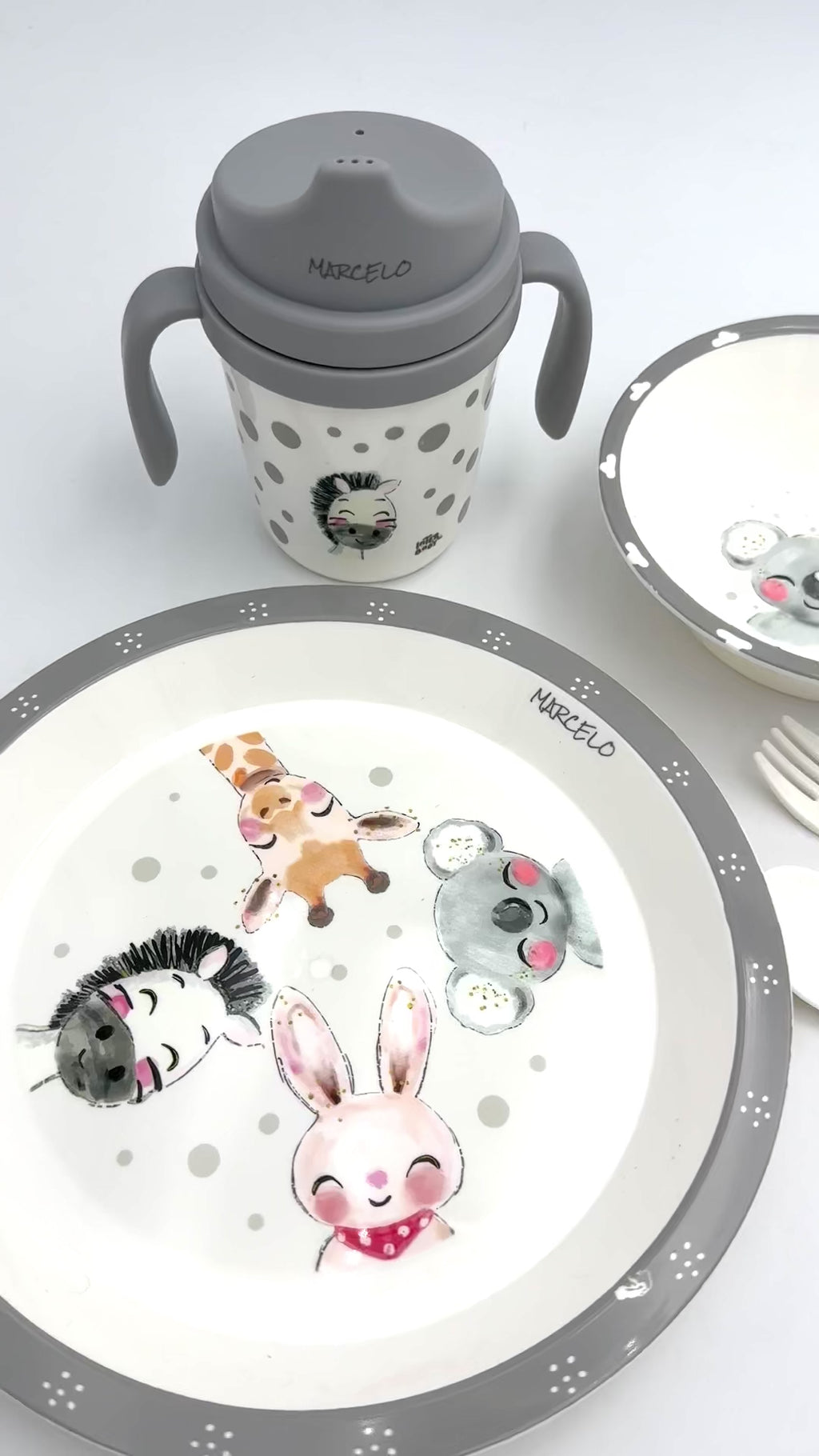 Set di stoviglie per bambini in PP