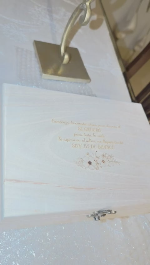 Scatola regalo per orologio per lo sposo