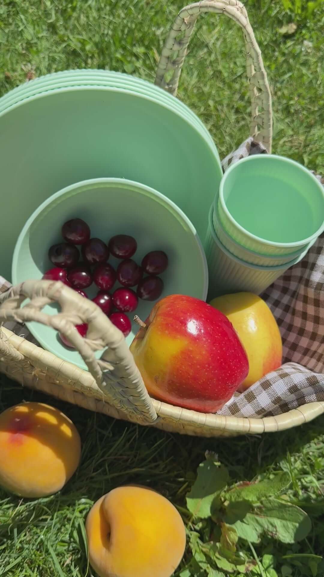 Cesto da Picnic per Uscire a Mangiare in Campagna