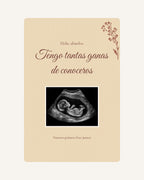 Anteprima della targa in legno Prima foto per annunciare la gravidanza ai nonni, con ecografia illustrativa.