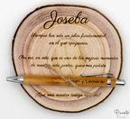 Immagine di una targa in legno personalizzata per testimone di nozze.