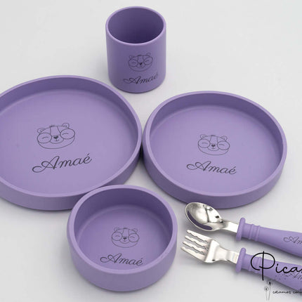 Vajilla Infantil Personalizada 6 Piezas