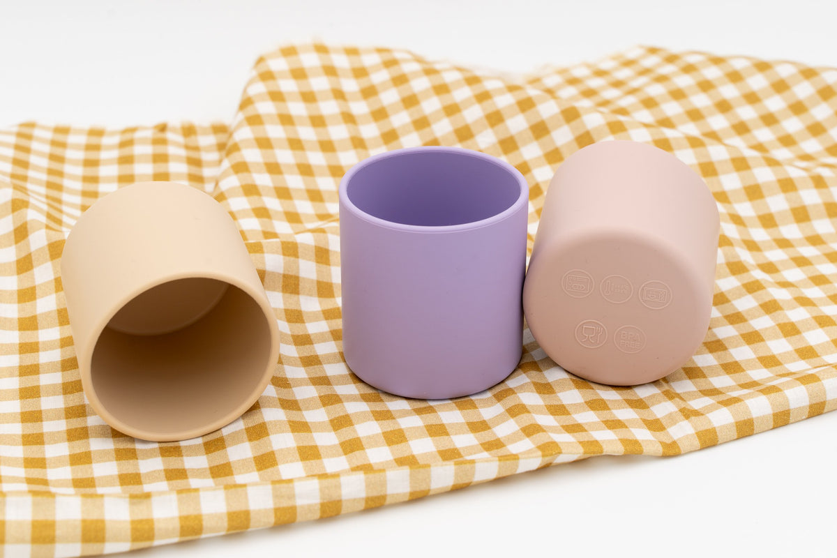 Bicchieri flessibili per bambini in colori pastello