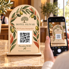 Simulazione di Cartello botanico con QR Wi-Fi · esempio d’uso